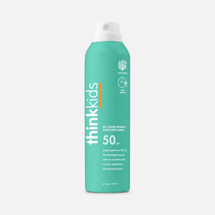 thinkkids SPF 50 All Sheer Mineral Sunscreen Spray, 6 fl oz., , large