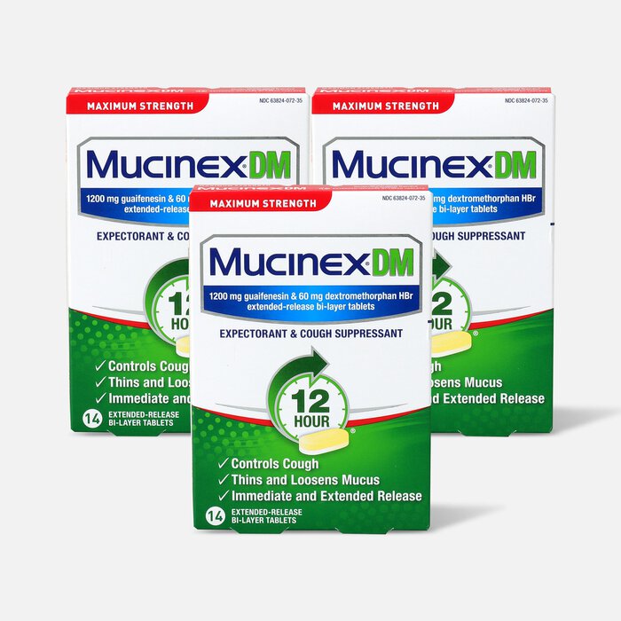 Mucinex Max Strength Extended Release Bi-Layer Tablets, 14 ct. (3-Pack), , large