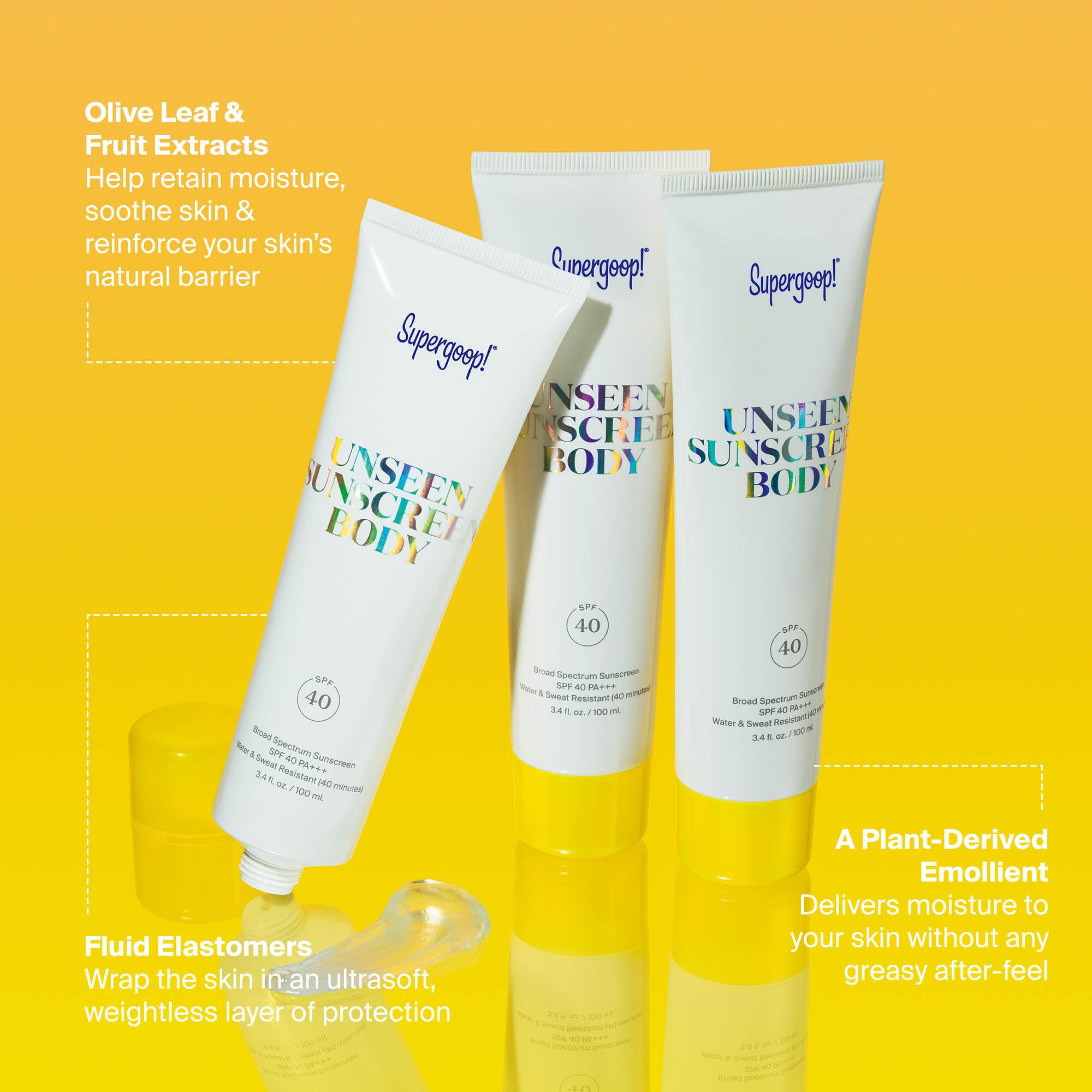 Supergoop! Unseen Sunscreen Body Gel, SPF 40, 3.4 fl oz., , large