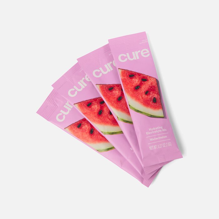 Cure Hydrating Watermelon Electrolyte Mix, 14 ct. Pouch (2-Pack), , large
