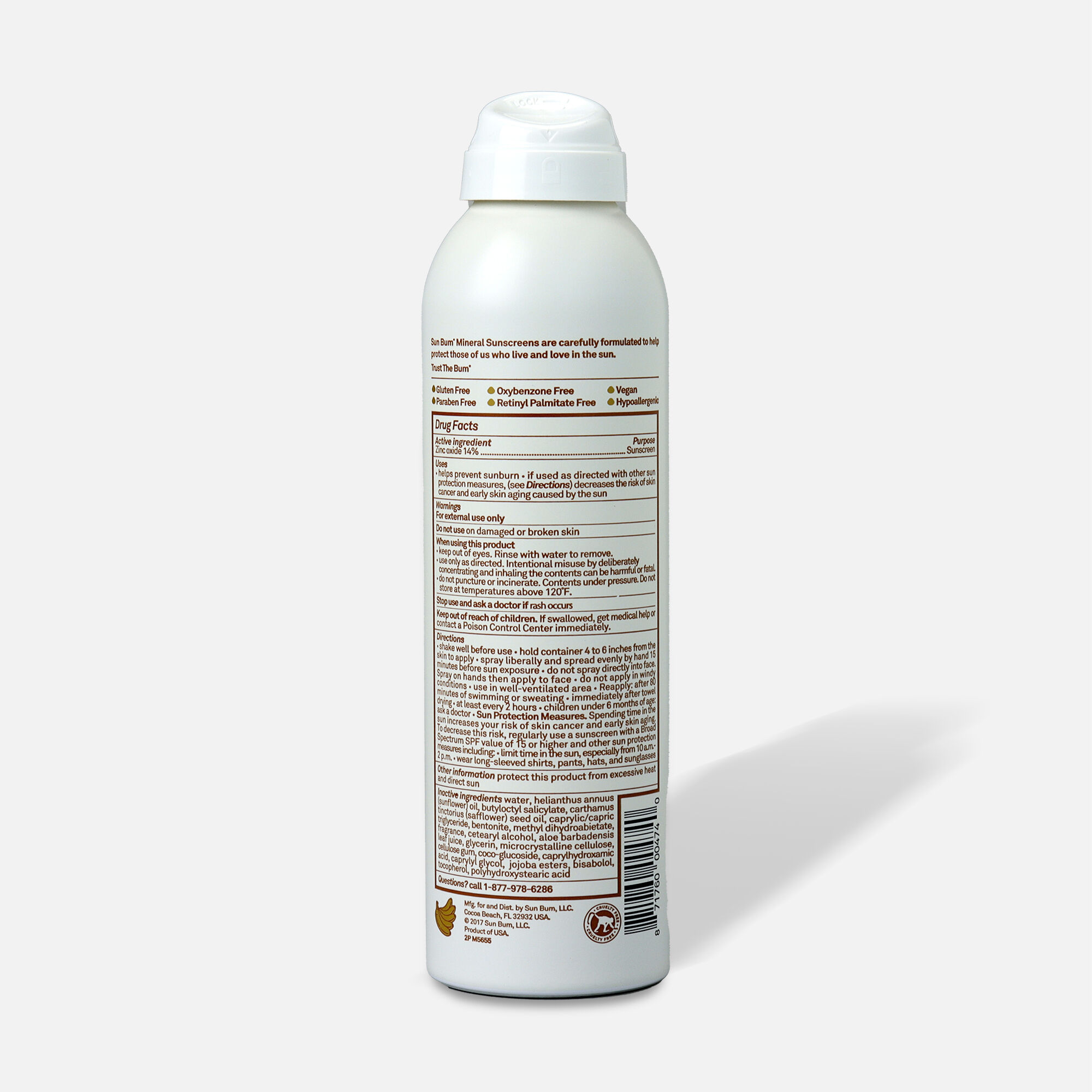 Sun Bum Mineral Sunscreen Spray SPF 30, 6 oz., , large