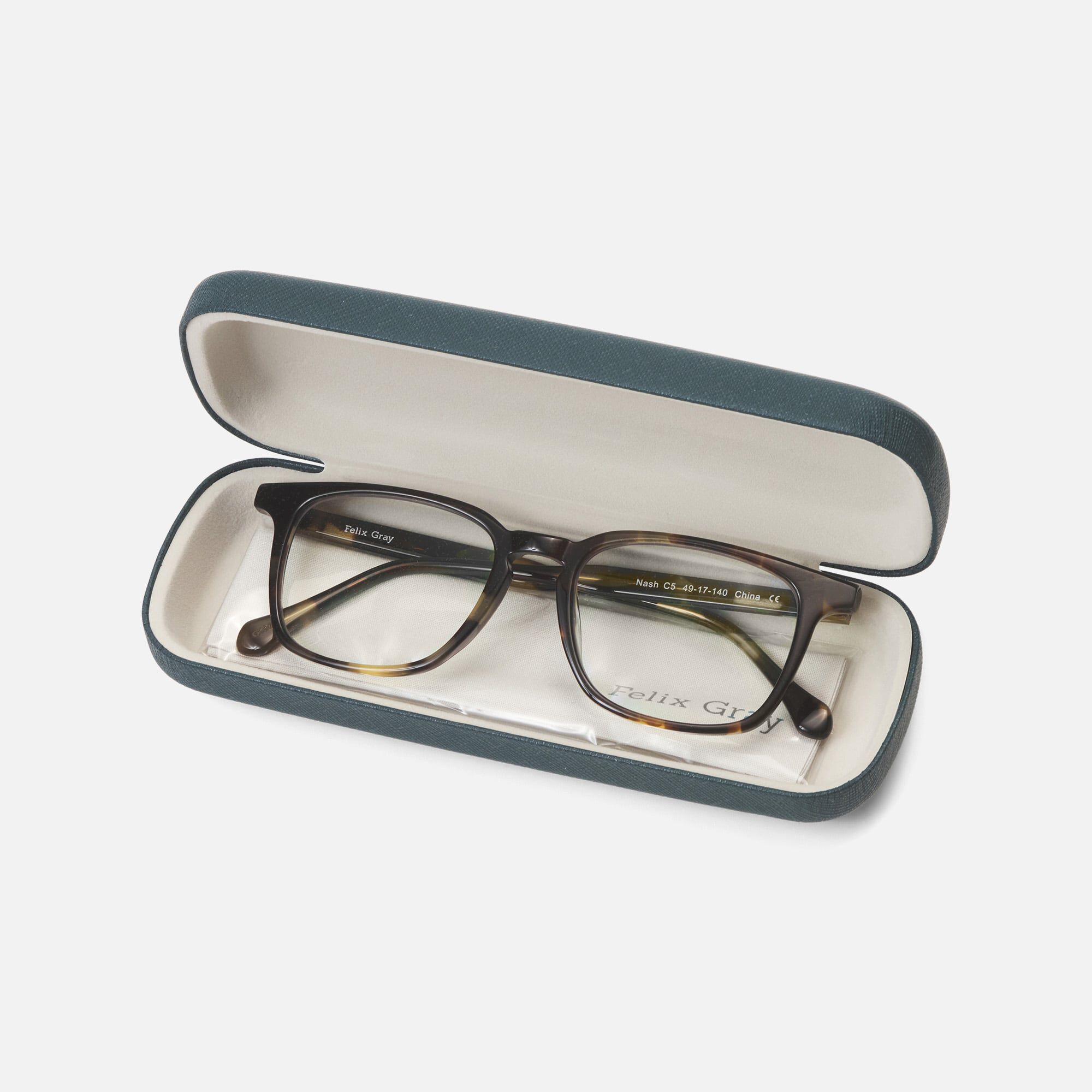 Felix Gray Reading Glasses, Nash, Whiskey Tortoise, large