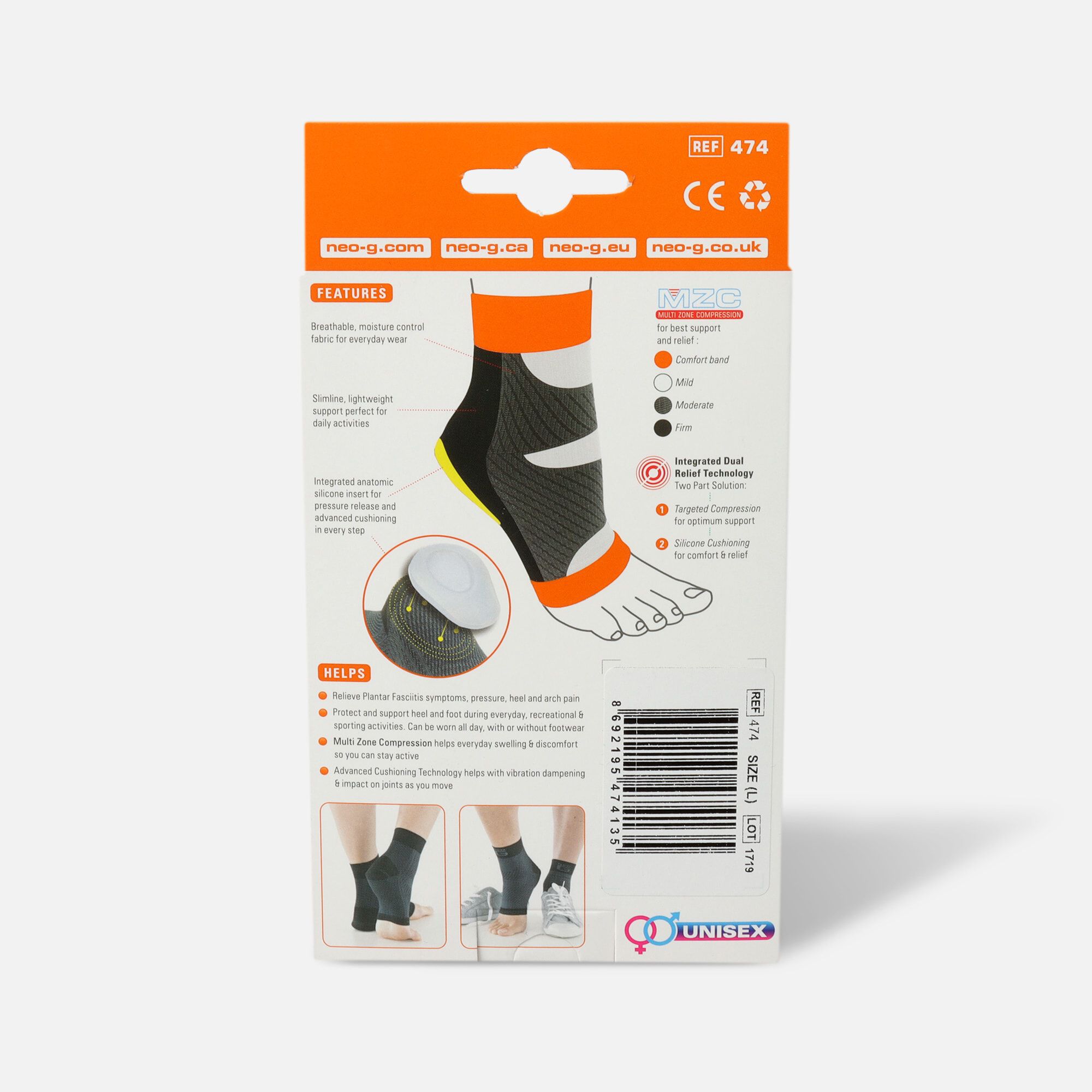Neo G Plantar Fasciitis Everyday Support, Large, , large