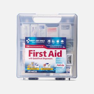 First Aid Only QuickTreat Dispenser Plastic First Aid Kit, 370 pc.