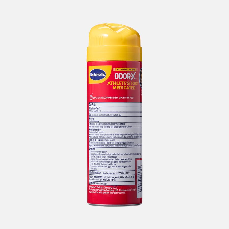 Dr. Scholl's Odor-X Athlete's Foot 24-hour Medicated AF Spray Powder, 4.7 oz., , large image number 1