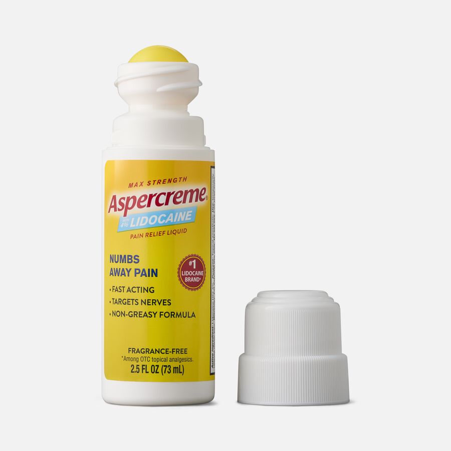 Aspercreme No Mess Roll-On with 4% Lidocaine, 2.5 fl oz., , large image number 2