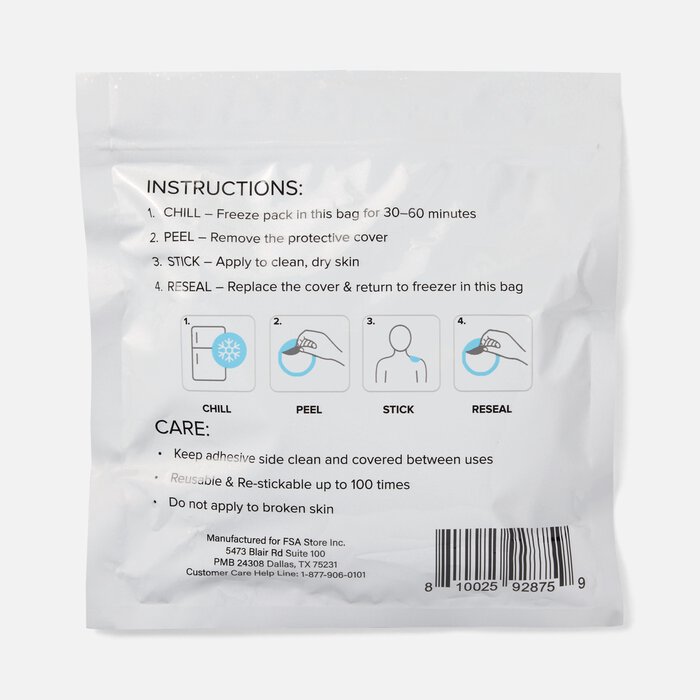 Caring Mill™ Self Sticking Reusable Ice Packs, Set of 4 (2 Large, 2 Mini), , large