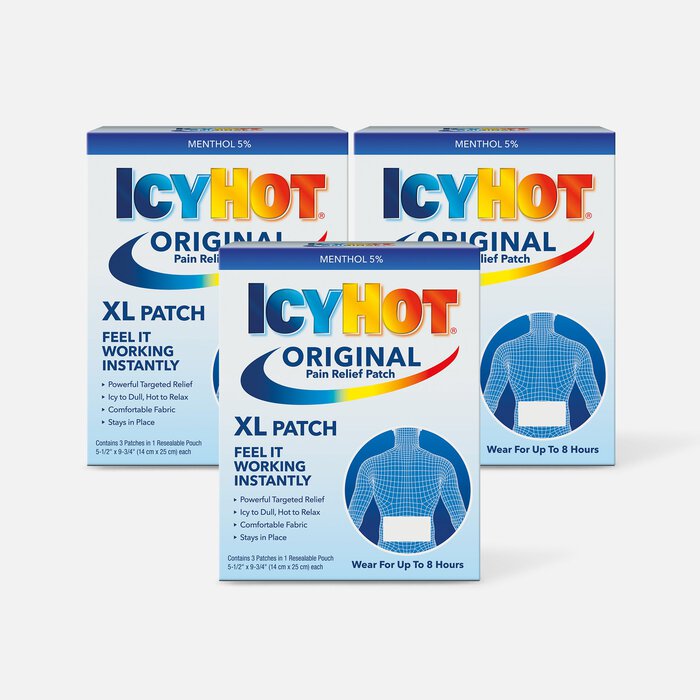 Icy Hot Medicated Patch XL Back and Large Areas, 3 ct. (3-Pack), , large