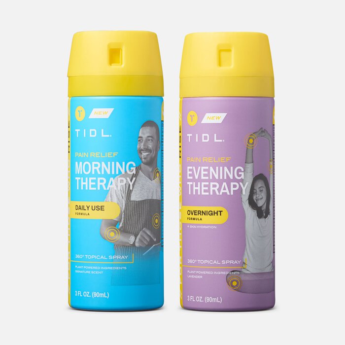 TIDL Morning & Evening Pain Relief Spray Bundle, , large