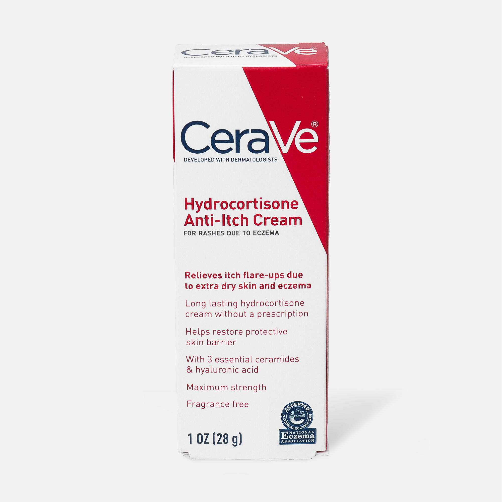 CeraVe 1% Hydrocortisone Cream, 1 oz., , large