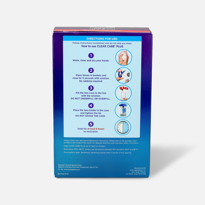 Clear Care Plus Cleaning and Disinfecting Solution, 12 oz. (2-Pack), , large