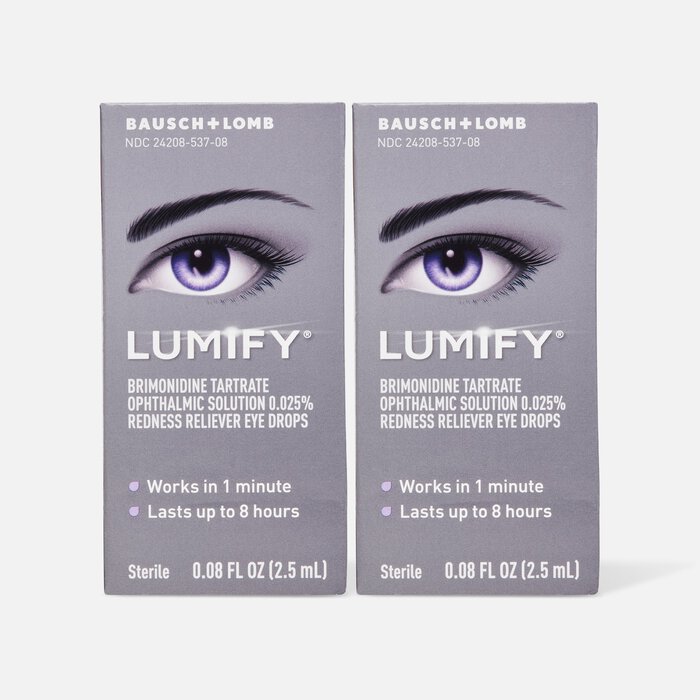 LUMIFY® Redness Reliever Eye Drops, 0.08 fl. oz. (2-Pack), , large