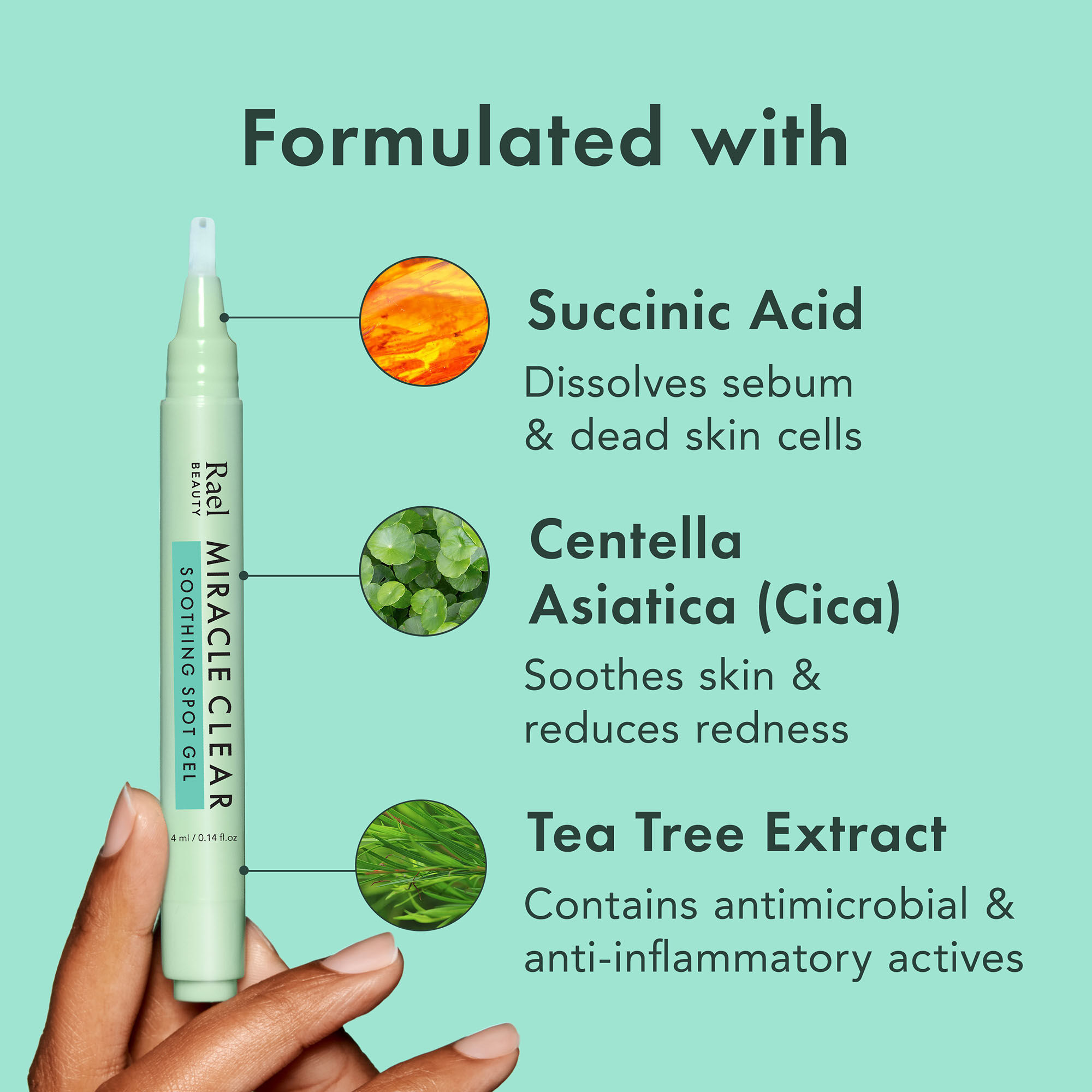 Rael Miracle Clear Soothing Spot Gel, 0.14 fl oz., , large