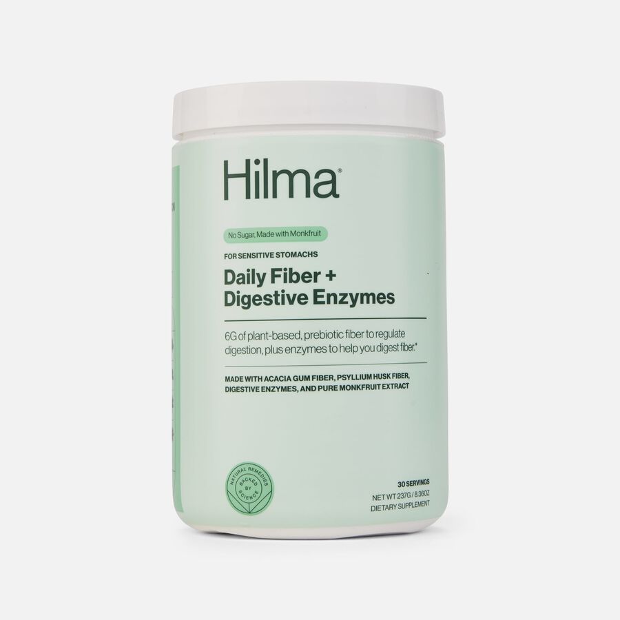 Hilma Daily Fiber Supplement + Digestive Enzymes, 10 oz., 30 servings, , large image number 0