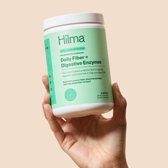 Hilma Daily Fiber Supplement + Digestive Enzymes, 8.36 oz., 30 servings, , large