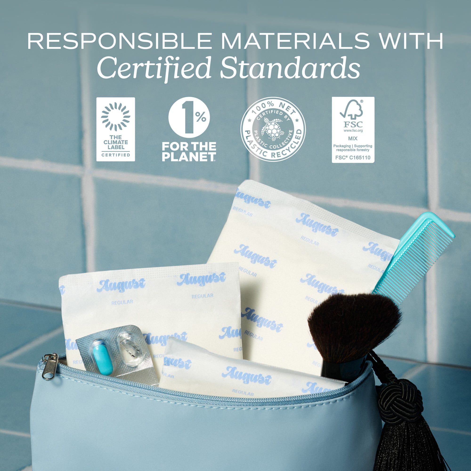 August Regular Pads, 16 ct., , large