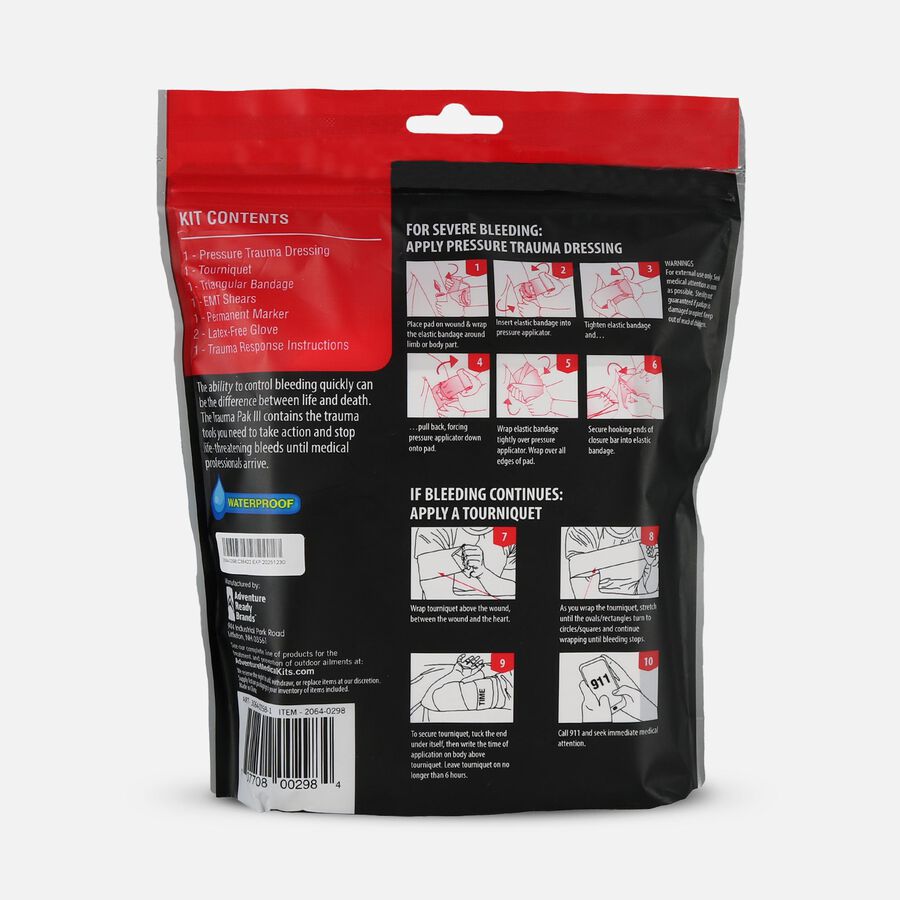 Adventure Medical Kits Trauma Pak III with Tourniquet, 7 pc., , large image number 1