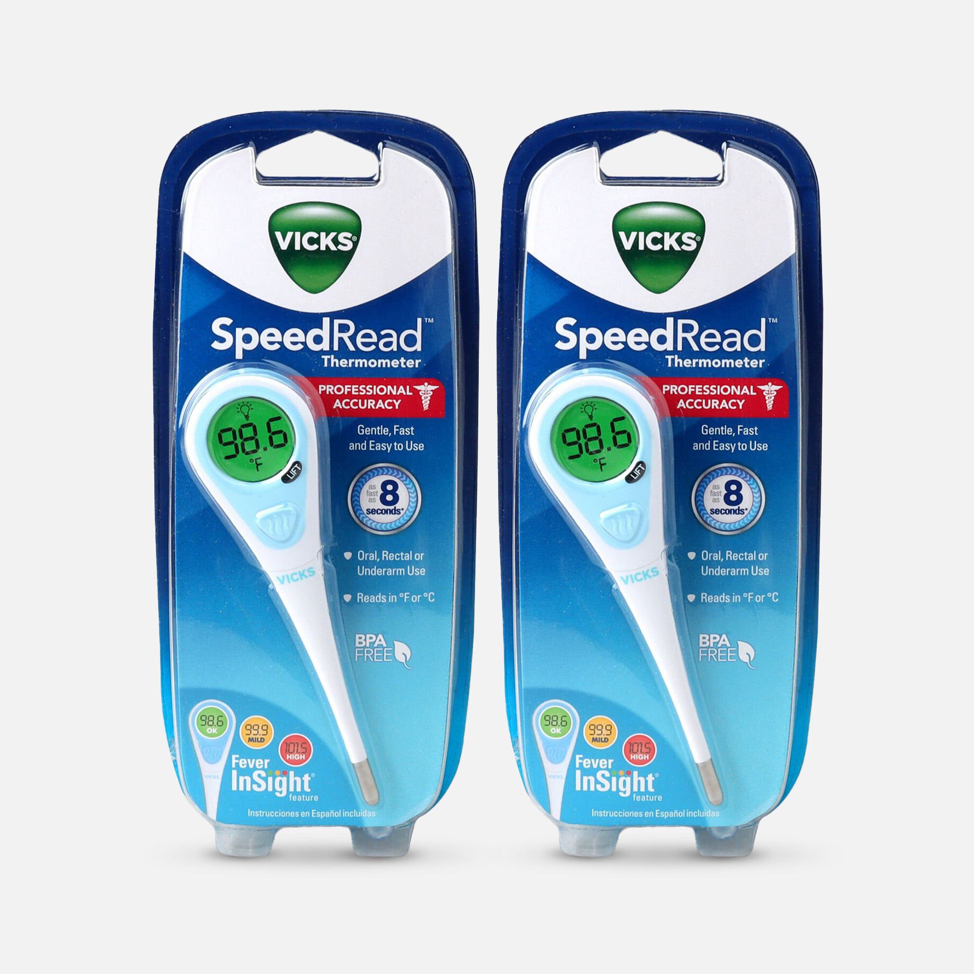 Vicks SpeedRead Digital Thermometer (2-Pack), , large