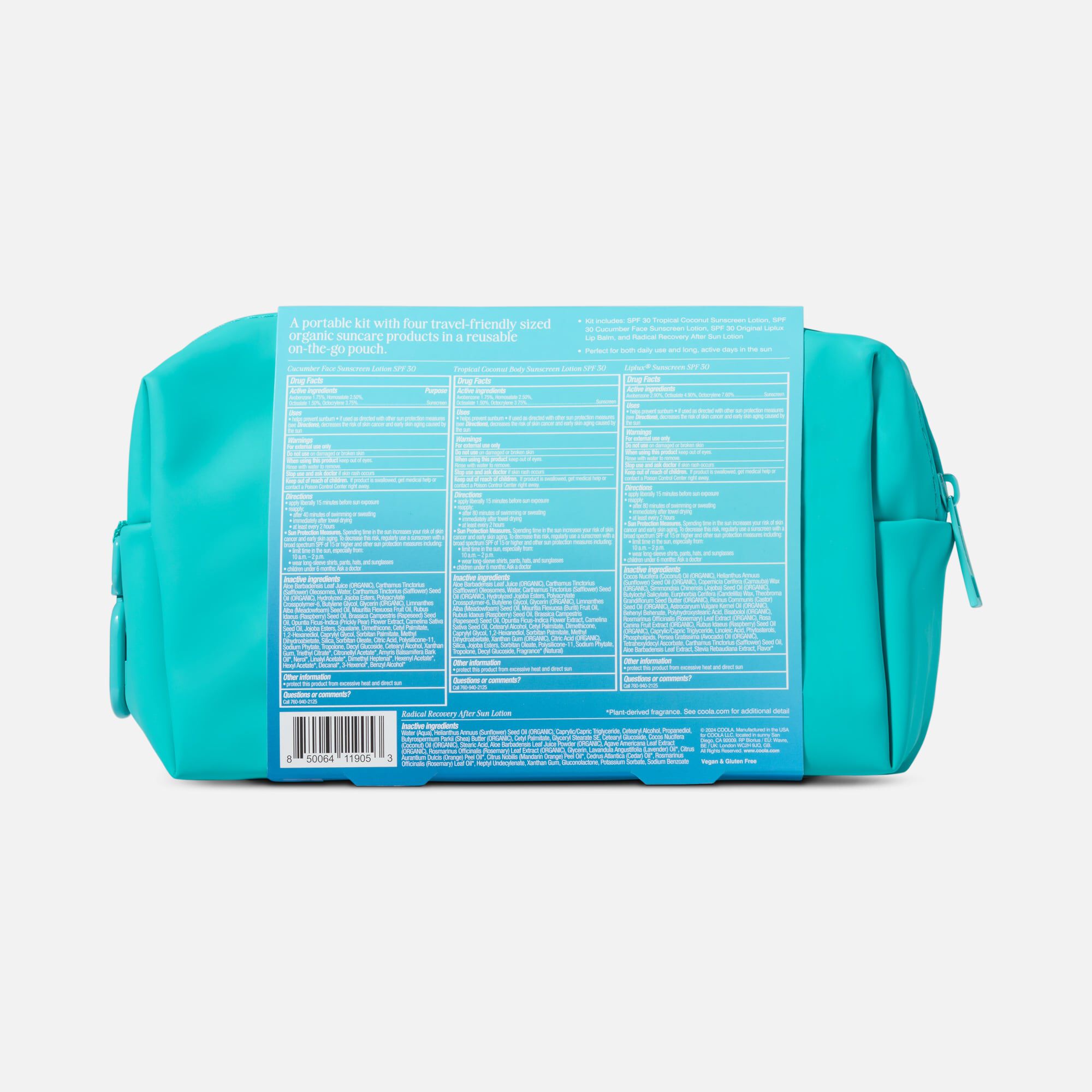 COOLA Suncare Travel Essentials, Set of 4, , large