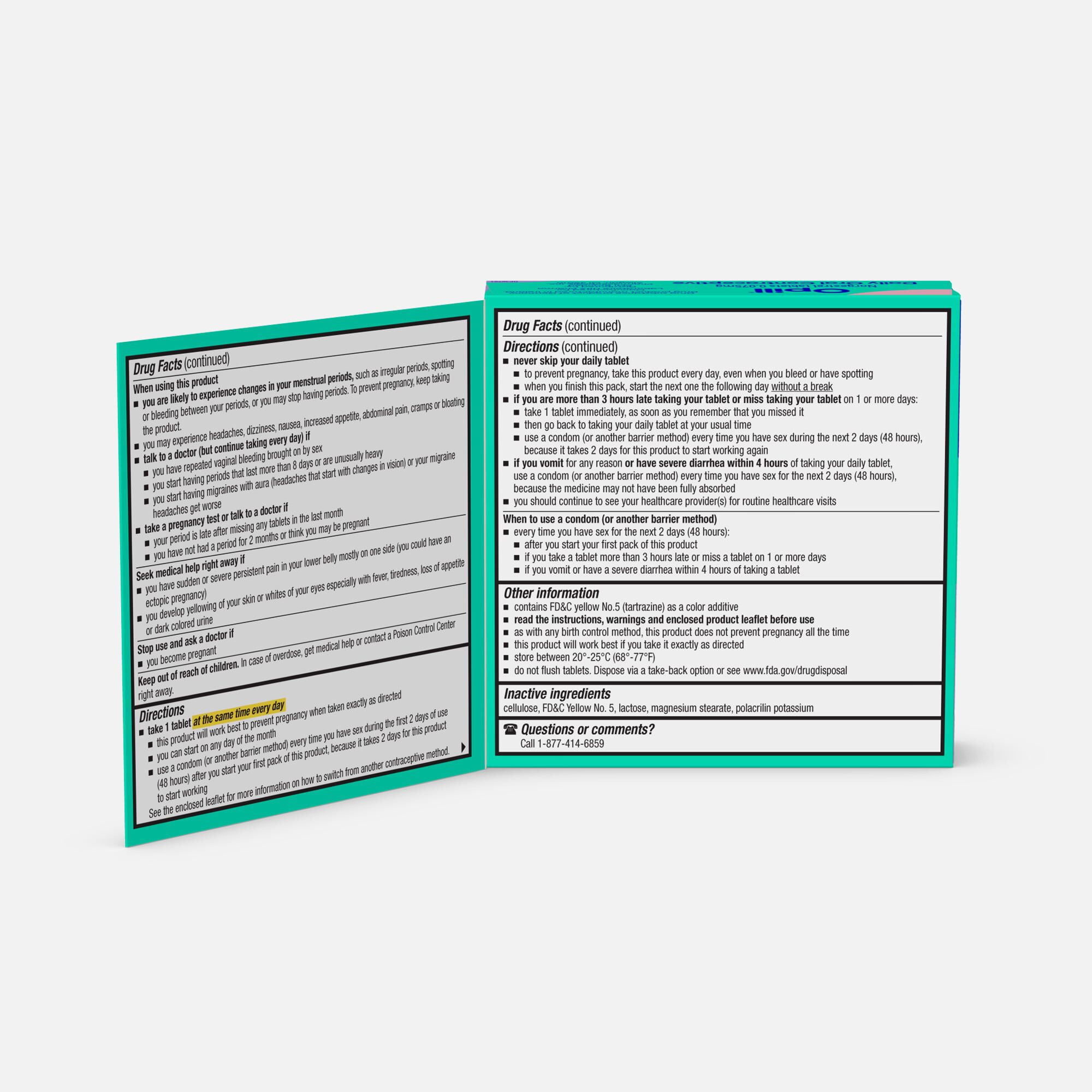 Opill Daily Birth Control Pill, 84 ct, , large