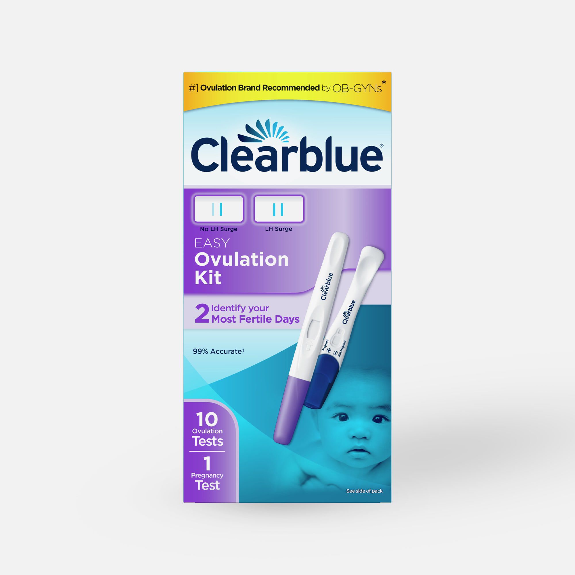 Clearblue Ovulation Complete Starter Kit, 10 Ovulation Tests and 1 Pregnancy Test, , large