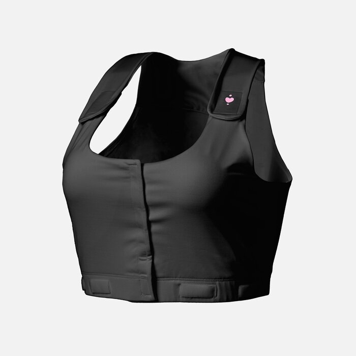 heart&core Larissa Post-Surgical Bra, Black, , large