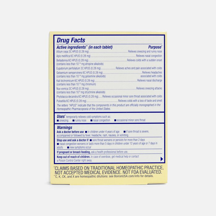 Boiron ColdCalm Cold Relief Tablets, 60 ct., , large