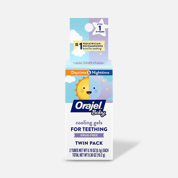 Orajel Non-Medicated Daytime/Nighttime Cooling Gels, Twin Pack, , large