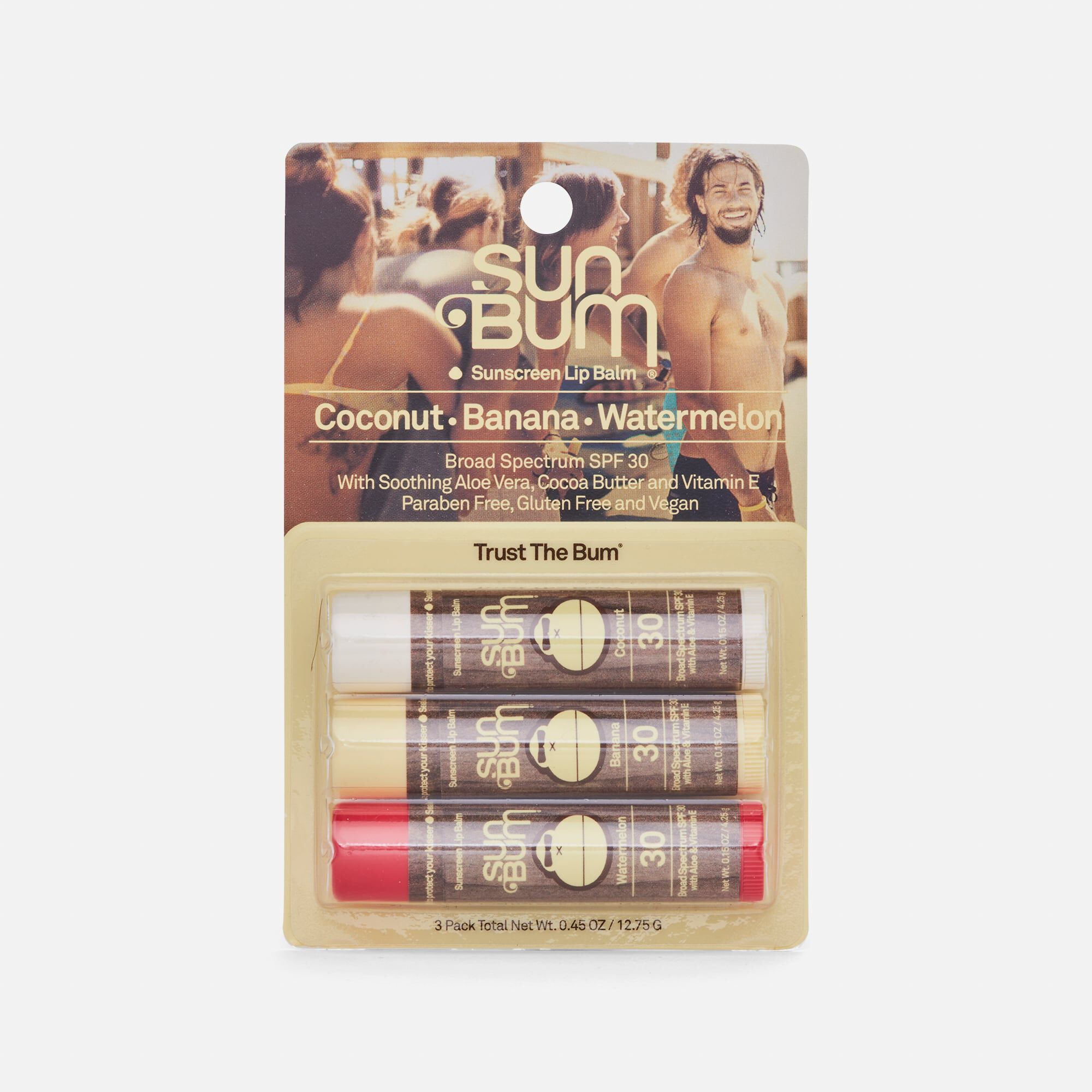 Sun Bum Lip Balm, SPF 30, 0.15 oz. (3-Pack), , large