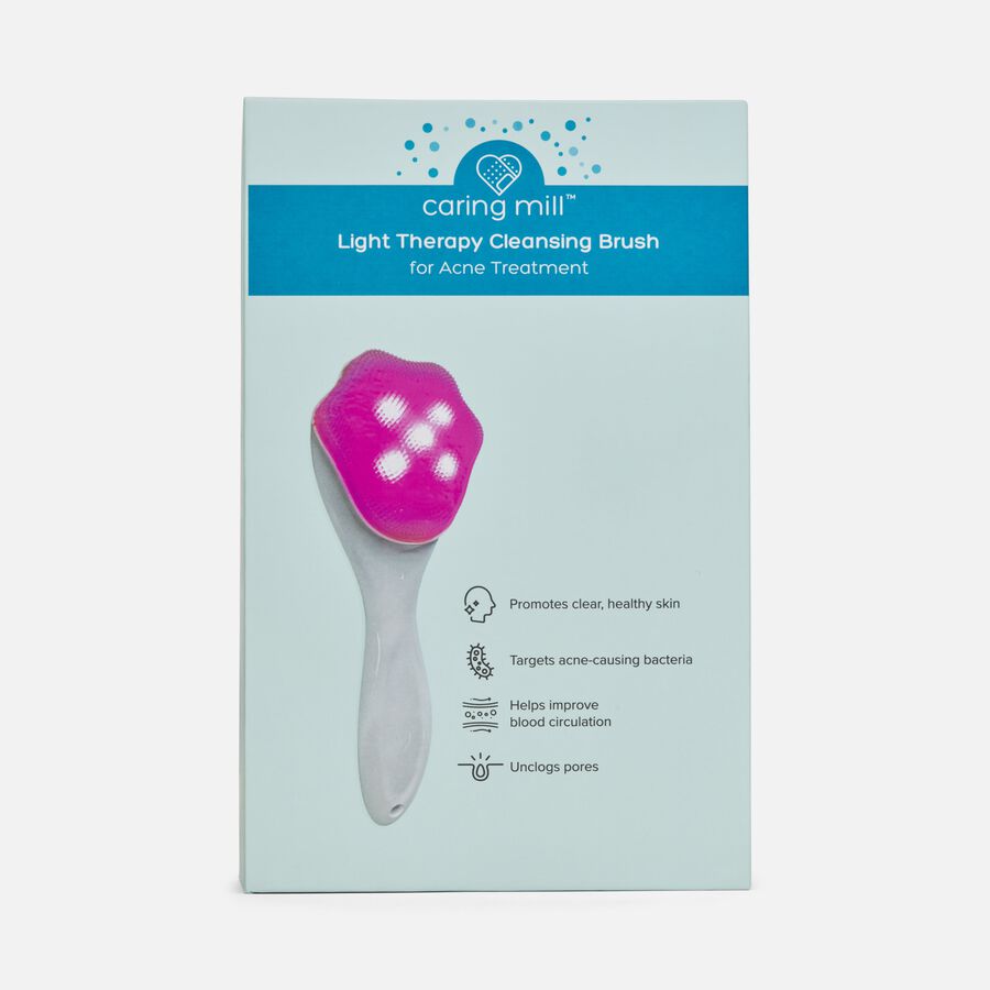 Caring Mill&trade; Light Therapy Acne Treatment Cleansing Brush, , large image number 1