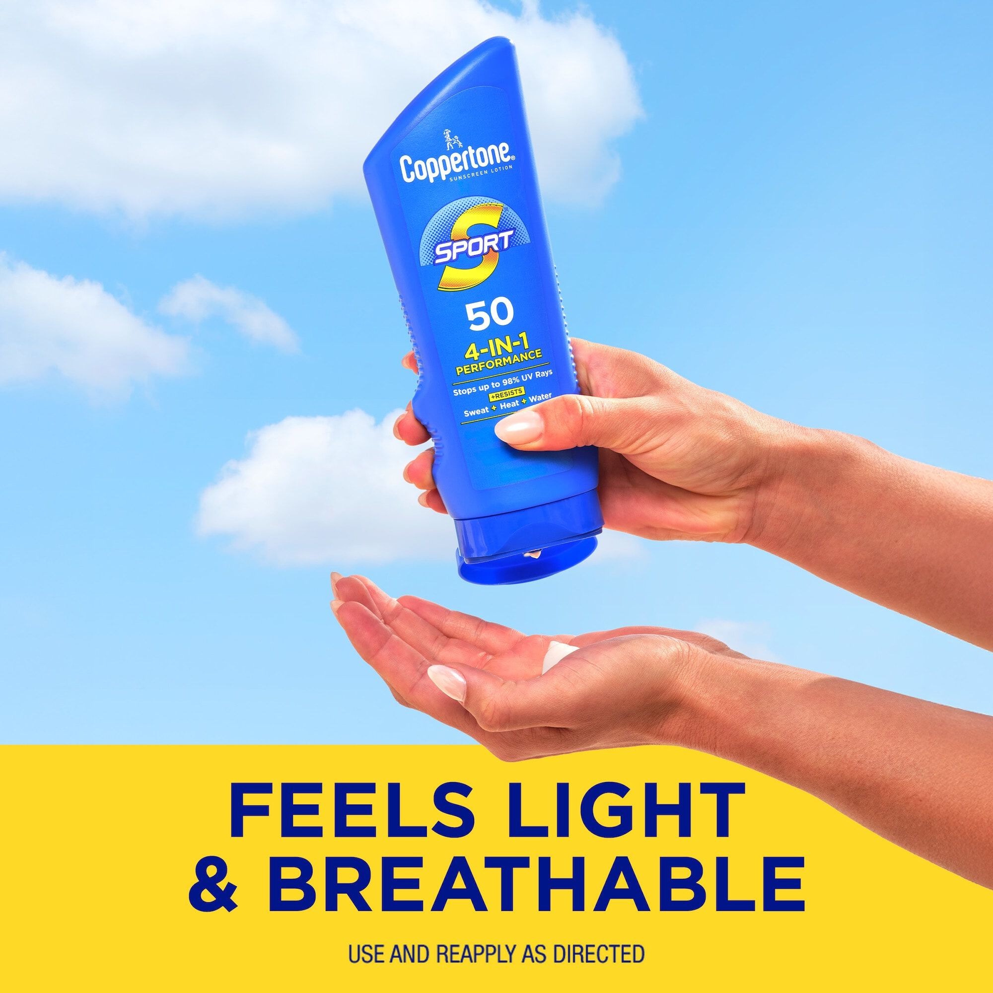 Coppertone Sport Sunscreen Lotion, , large