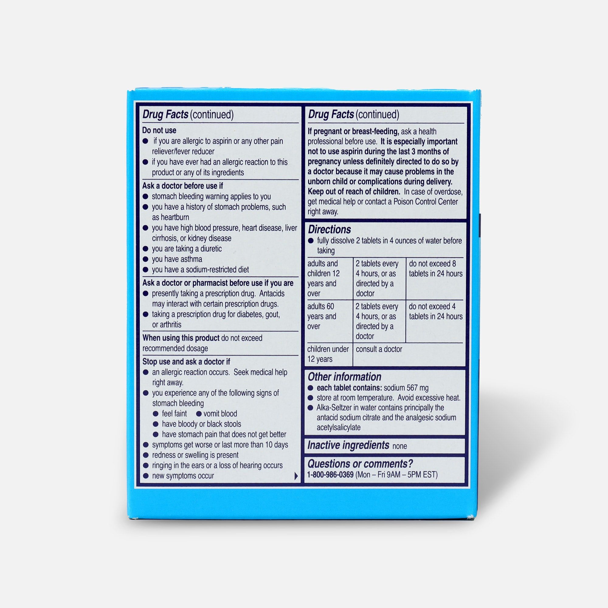 Alka-Seltzer Effervescent Tablets, 36 ct., , large