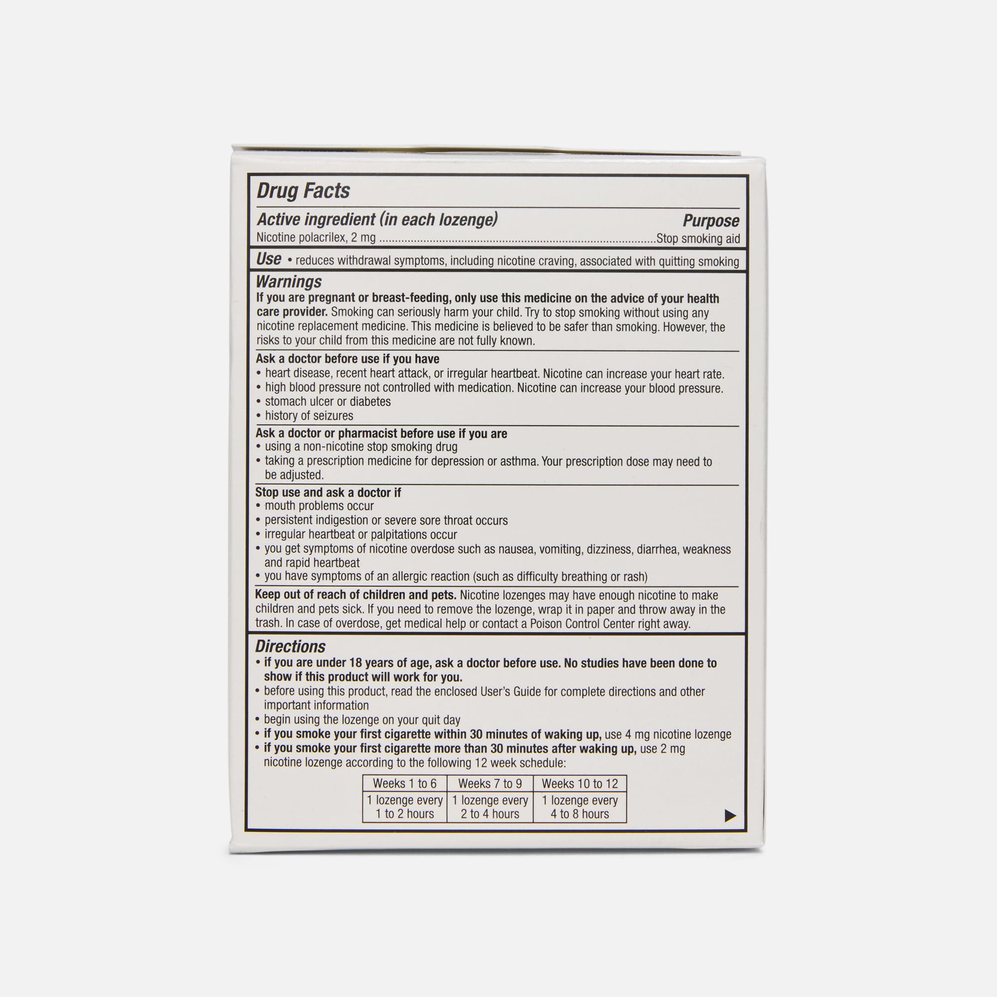 Nicorette Nicotine Mini Lozenges, Mint, 2mg, 81 ct., , large