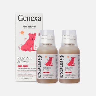 Genexa Kid's Pain & Fever Acetaminophen Oral Suspension, 4 oz. (2-Pack)