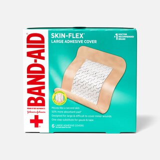 BAND-AID® Skin-Flex Large Adhesive Cover Bandages, 6 ct.