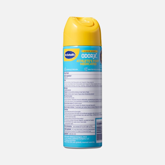 Dr. Scholl’s Odor-X Athlete’s Foot Instant Cool Medicated Liquid Spray, 5.3 oz., , large