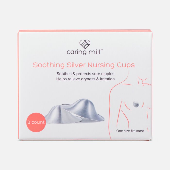 Caring Mill™ Soothing Silver Nursing Cups, , large