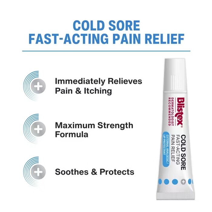 Blistex Cold Sore Duo Pack Fast-Acting Pain Relief And Cold Sore Treatment, 0.07 oz. and 0.15 oz., , large