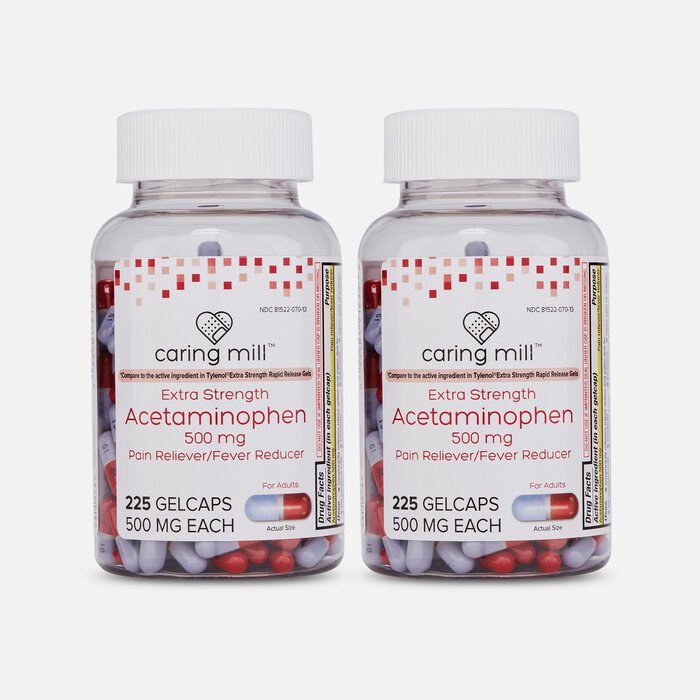 Caring Mill™ Extra Strength Acetaminophen Rapid Release Gels, 225 ct. (2-Pack), , large