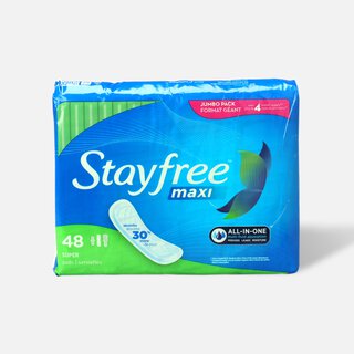 Stayfree Maxi Pads Super, 48 ct.