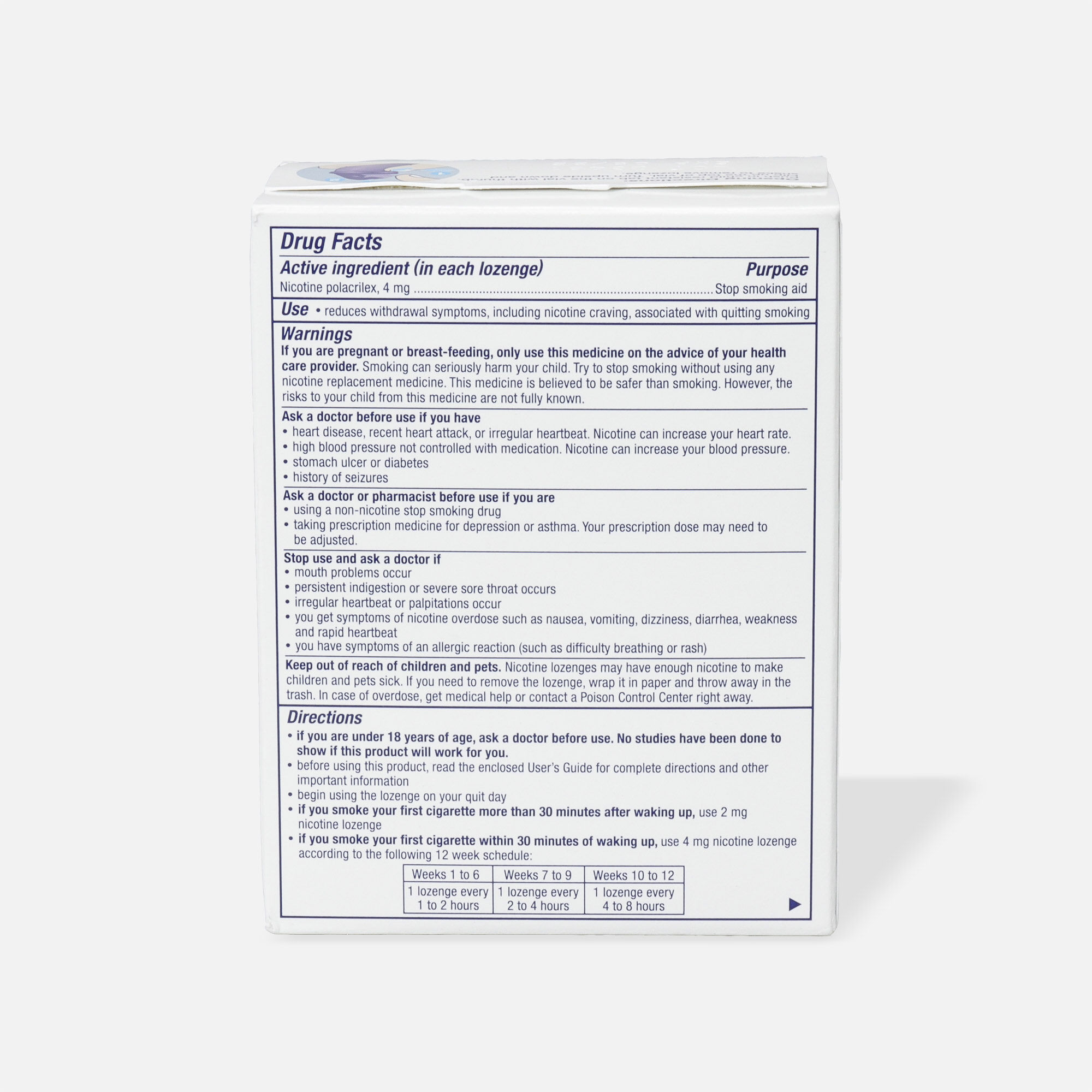 Nicorette Nicotine Mini Lozenges, Mint, 4mg, 81 ct., , large