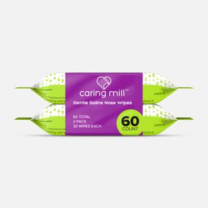 Caring Mill™ Gentle Saline Nose Wipes, Unscented, 30 ct. (2 pack)
