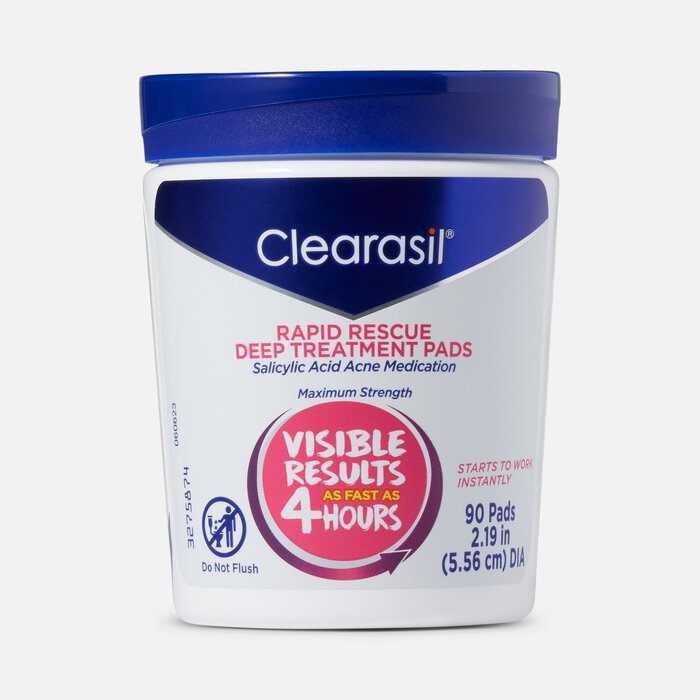 Clearasil Rapid Rescue Deep Treatment Pads, 90 ct., , large