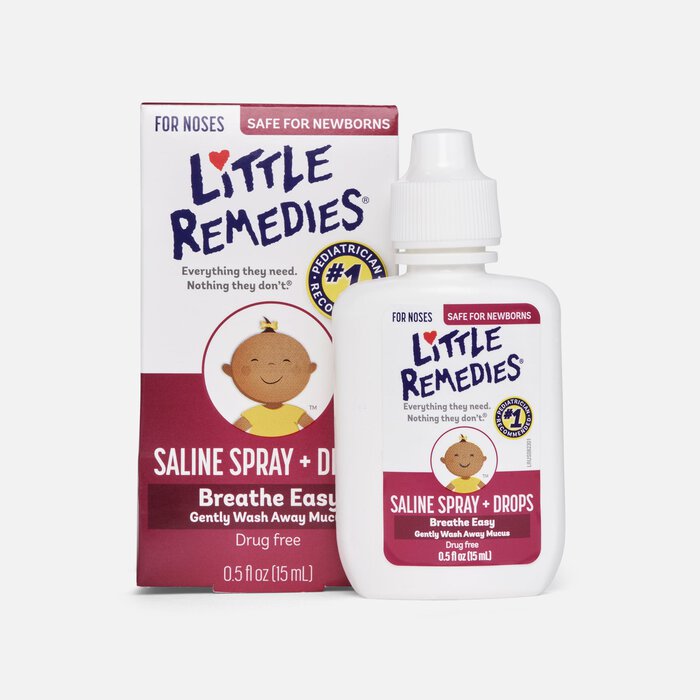 Little Remedies For Noses Saline Spray, .5 oz., , large