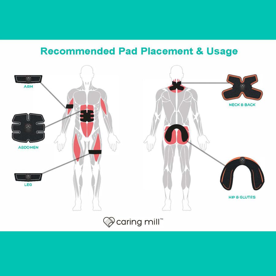Caring Mill Muscle & Body Pain Relief EMS/Tens Unit Kit, , large image number 3