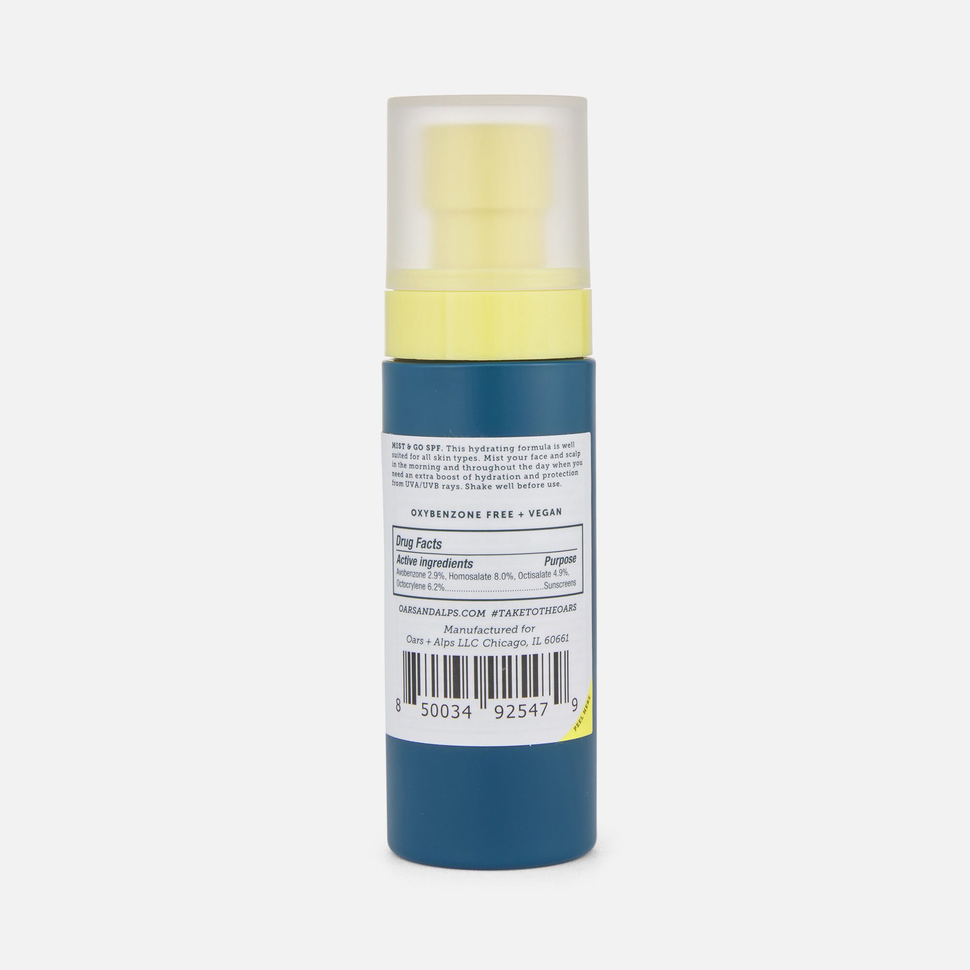 Oars + Alps Face & Scalp Mist, SPF 35, 1.5 oz., , large