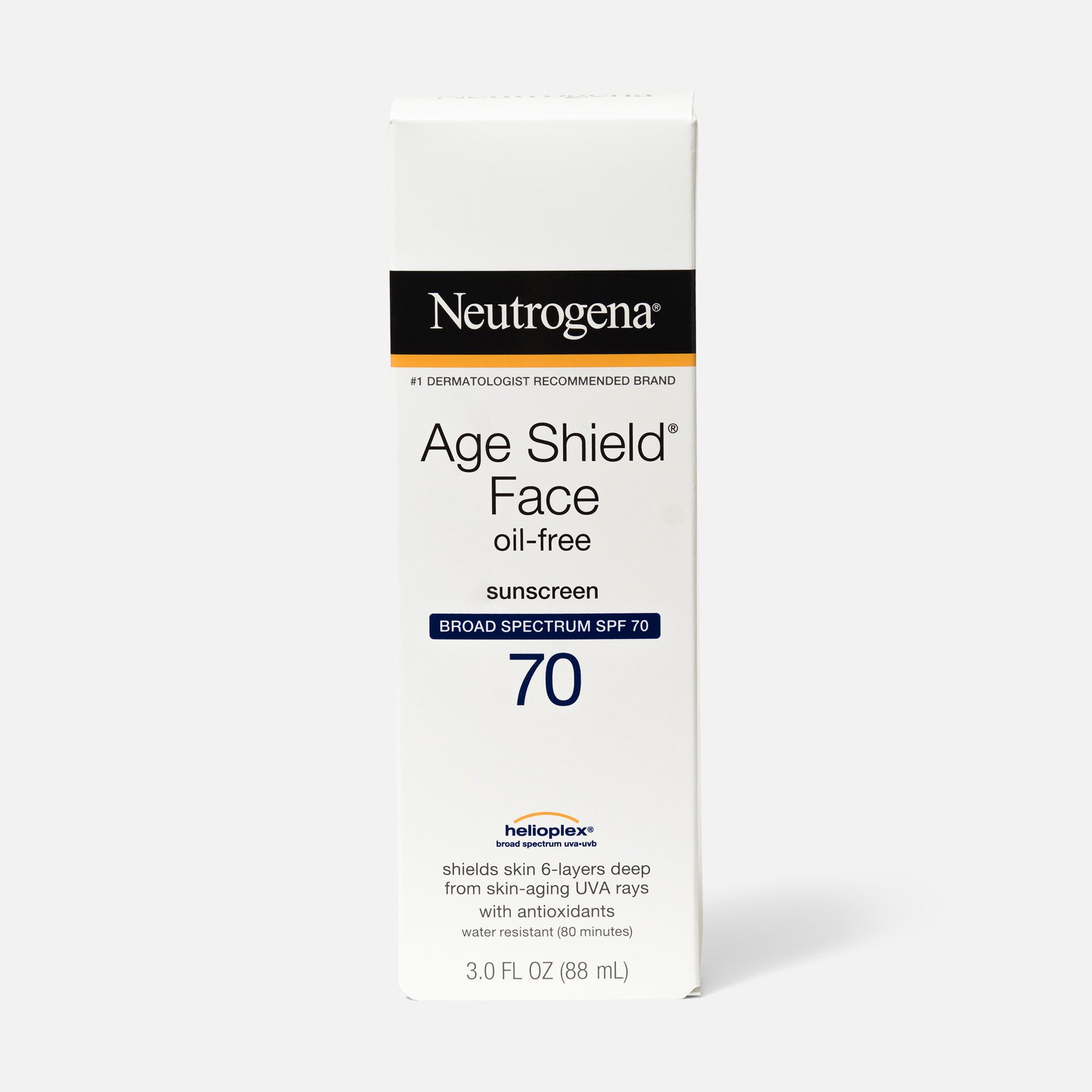 Neutrogena Age Shield Face Sunscreen with SPF 70, 3 oz., , large