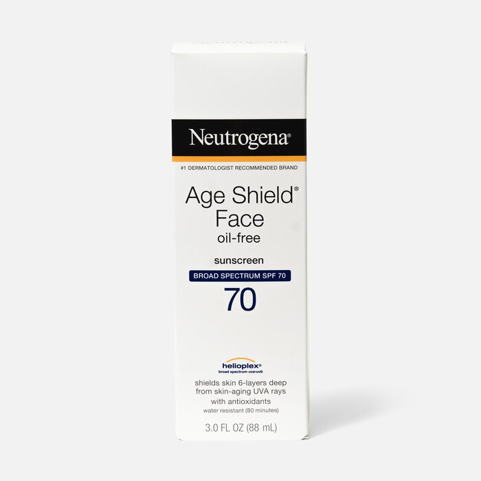Neutrogena Age Shield Face Sunscreen with SPF 70, 3 oz., , large