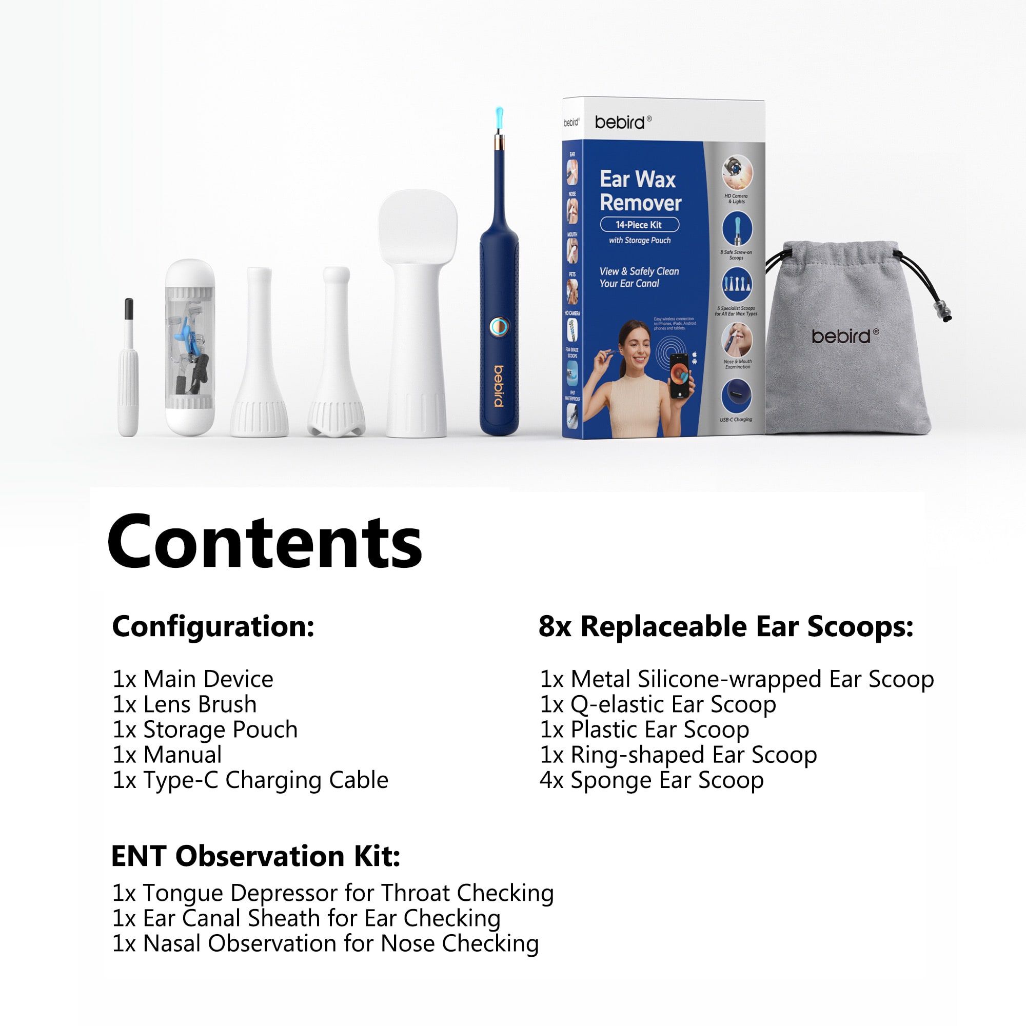Bebird Elite 14 Ear Wax Remover, , large