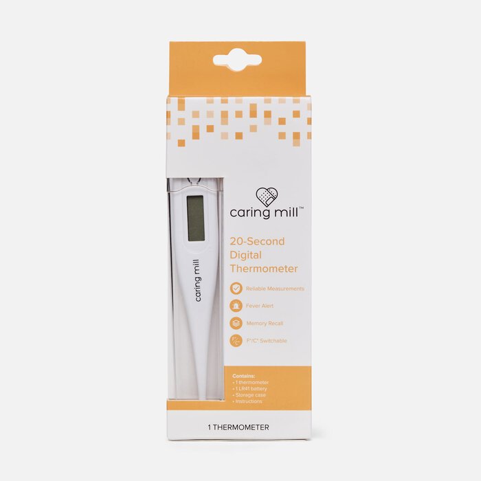 Caring Mill™ Digital Thermometer with Case, , large